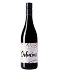 Wine bottle labeled 'Delucius Syrah' on a white background